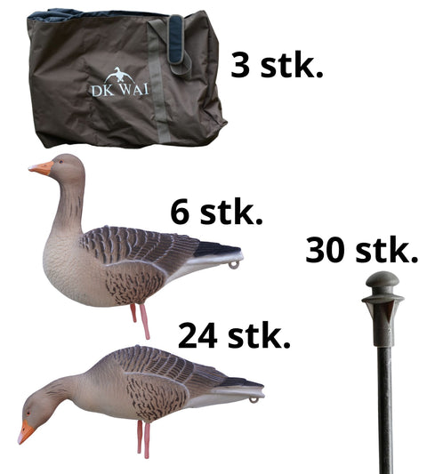 DK WAI Lokkegæs - Supreme Lightweight Decoys - GRÅGÆS